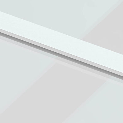 Valkoinen liukuovi Vanzeti 76x205cm (karkaistu lasi ja alumiini)