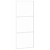 Valkoinen liukuovi Vanzeti 90x205cm (karkaistu lasi ja alumiini)