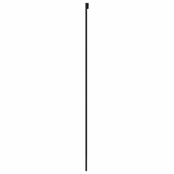 Liukuovi musta 90x205 cm karkaistu lasi ja alumiini