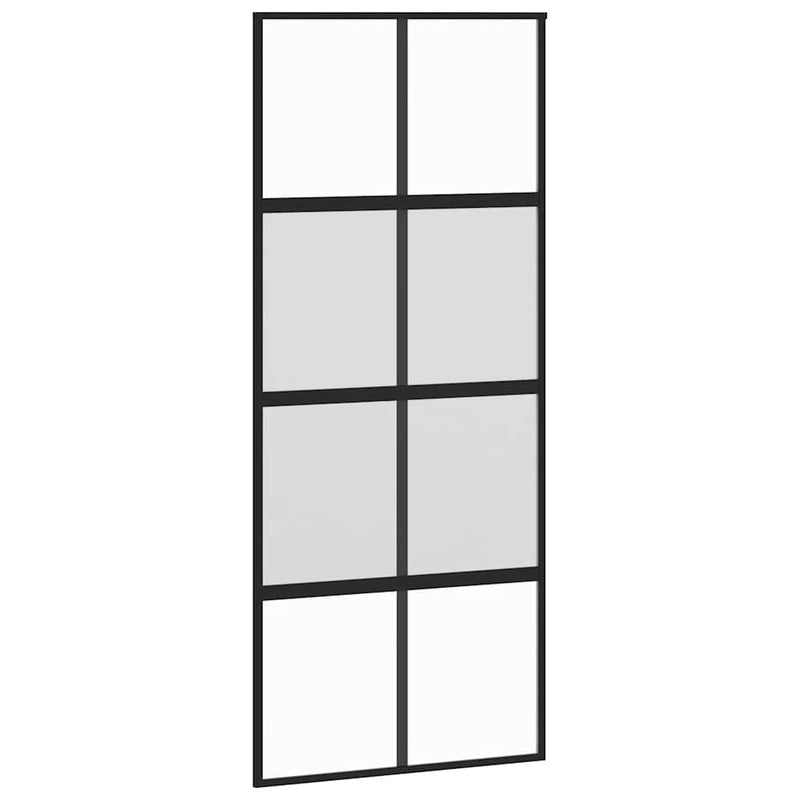 Botezatu liukuovi musta 90x205cm (alumiini ja karkaistu lasi)