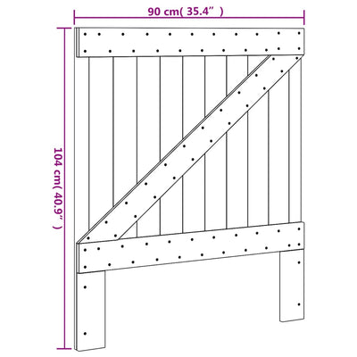 Sängynpääty Szentendrey 90x104cm (mänty)