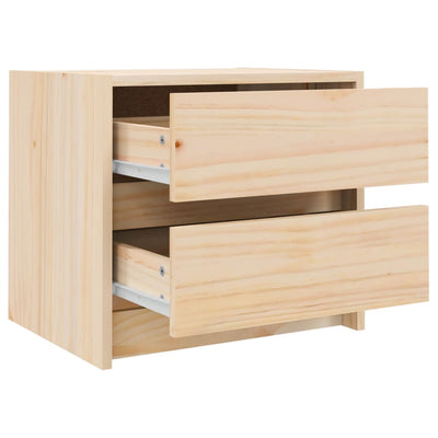Yöpöydät 2 kpl 40x31x35,5 cm täysi mänty