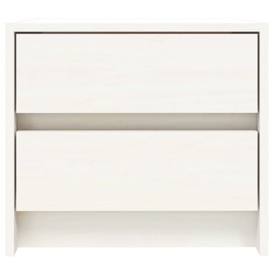 Valkoinen yöpöydät Gestera 40x31x35,5cm (2 kpl mänty)