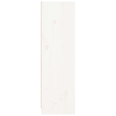 Kirjahylly valkoinen 70x33x110 cm täysi mänty