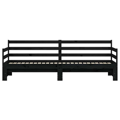 Musta vuodesohva rullilla Miorica 90x200cm (mänty)