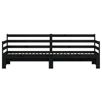 Musta vuodesohva rullilla Miorica 80x200cm (mänty)