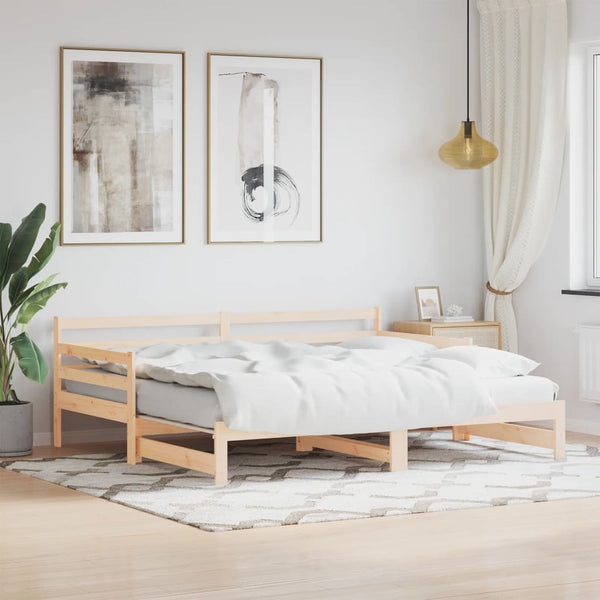 Vuodesohva rullilla 90x190 cm täysi mänty