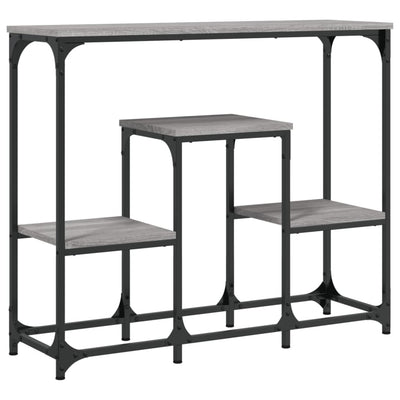 Konsolipöytä harmaa Sonoma 89,5x28x76 cm tekninen puu