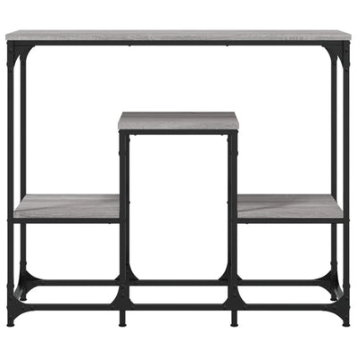 Konsolipöytä harmaa Sonoma 89,5x28x76 cm tekninen puu