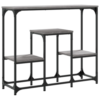 Konsolipöytä harmaa Sonoma 89,5x28x76 cm tekninen puu
