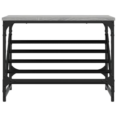 Kenkäteline harmaa Sonoma 60x30x45 cm tekninen puu