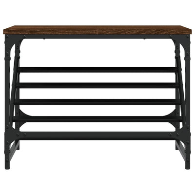 Kenkäteline ruskea tammi 60x30x45 cm tekninen puu