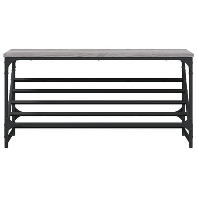 Kenkäteline harmaa Sonoma 90x30x45 cm tekninen puu