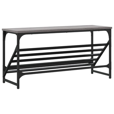 Kenkäteline harmaa Sonoma 90x30x45 cm tekninen puu