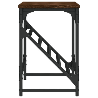 Kenkäteline ruskea tammi 90x30x45 cm tekninen puu
