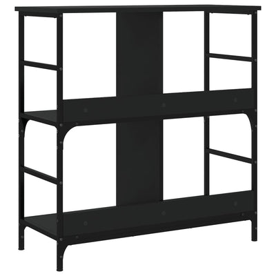 Kirjahylly musta 78,5x33x82 cm tekninen puu