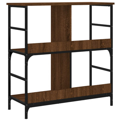 Kirjahylly ruskea tammi 78,5x33x82 cm tekninen puu