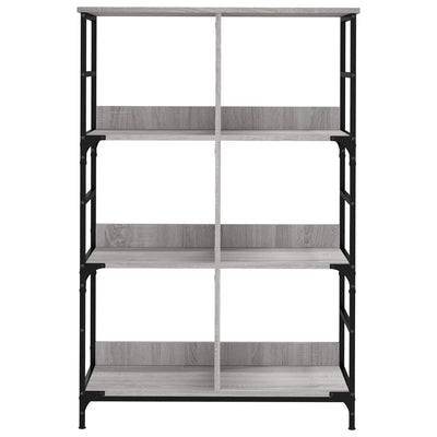 Kirjahylly harmaa Sonoma 78,5x33x117,5 cm tekninen puu