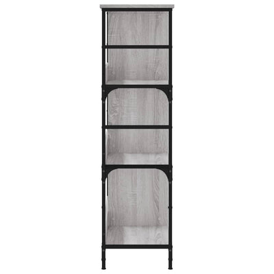 Kirjahylly harmaa Sonoma 78,5x33x117,5 cm tekninen puu
