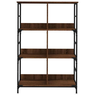 Kirjahylly ruskea tammi 78,5x33x117,5 cm tekninen puu