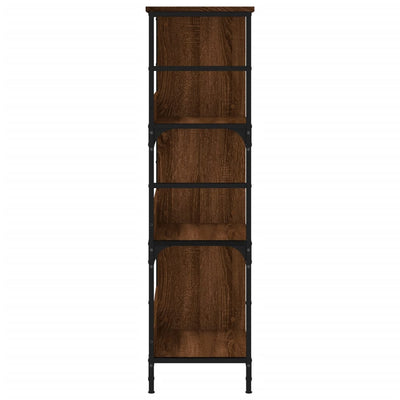 Kirjahylly ruskea tammi 78,5x33x117,5 cm tekninen puu