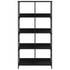 Musta kirjahylly Comarnic 78,5x33x153cm (puinen)
