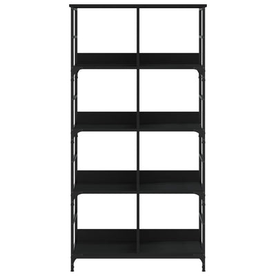 Musta kirjahylly Comarnic 78,5x33x153cm (puinen)