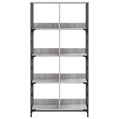 Kirjahylly harmaa Sonoma 78,5x33x153 cm tekninen puu