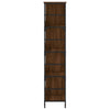 Kirjahylly ruskea tammi 78,5x33x153 cm tekninen puu