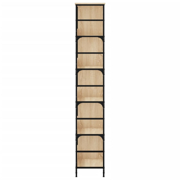 Kirjahylly Sonoma-tammi 78,5x33x188,5 cm tekninen puu
