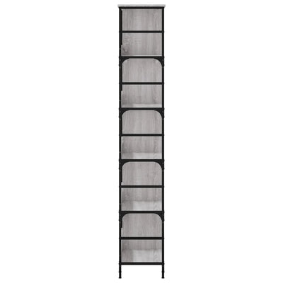 Kirjahylly harmaa Sonoma 78,5x33x188,5 cm tekninen puu