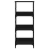 Musta kirjahylly Ohanes 50x33x117,5cm (puinen)