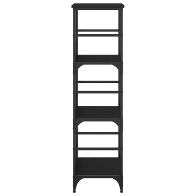 Musta kirjahylly Ohanes 50x33x117,5cm (puinen)