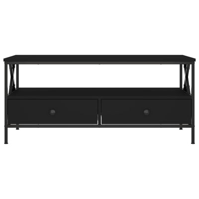 Sohvapöytä musta 100x51x45 cm tekninen puu