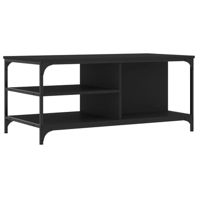 Sohvapöytä musta 100x50x45 cm tekninen puu