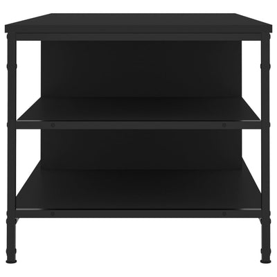 Sohvapöytä musta 100x50x45 cm tekninen puu