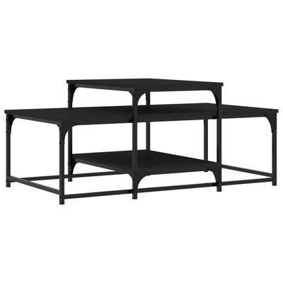 Sohvapöytä musta 102x60x45 cm tekninen puu