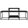 Musta sohvapöytä Lakesha 102x60x45cm (puinen)