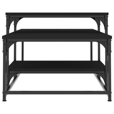 Sohvapöytä musta 102x60x45 cm tekninen puu