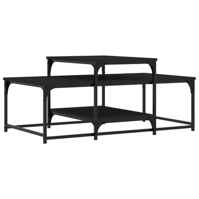 Sohvapöytä musta 102x60x45 cm tekninen puu