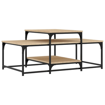 Sohvapöytä Sonoma-tammi 102x60x45 cm tekninen puu