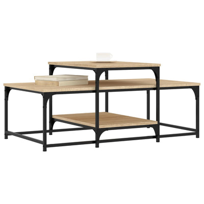 Sohvapöytä Sonoma-tammi 102x60x45 cm tekninen puu