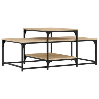 Sohvapöytä Sonoma-tammi 102x60x45 cm tekninen puu