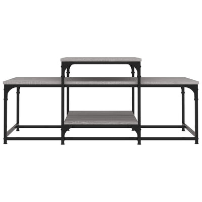 Sohvapöytä harmaa Sonoma 102x60x45 cm tekninen puu