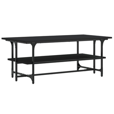 Sohvapöytä musta 100x50x40 cm tekninen puu