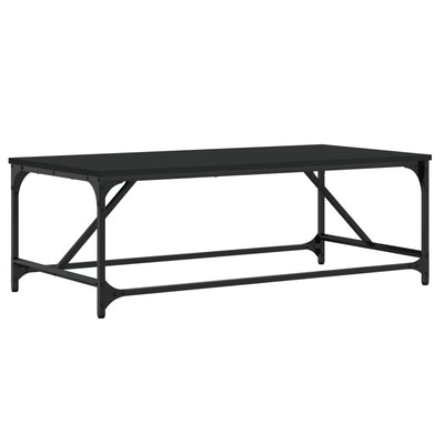 Sohvapöytä musta 100x50x35 cm tekninen puu