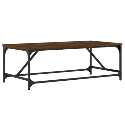 Sohvapöytä ruskea tammi 100x50x35 cm tekninen puu