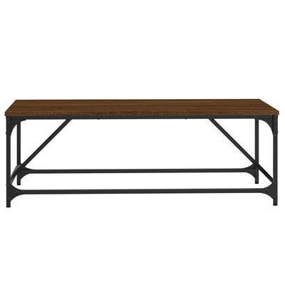 Sohvapöytä ruskea tammi 100x50x35 cm tekninen puu