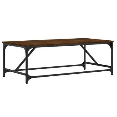 Sohvapöytä ruskea tammi 100x50x35 cm tekninen puu