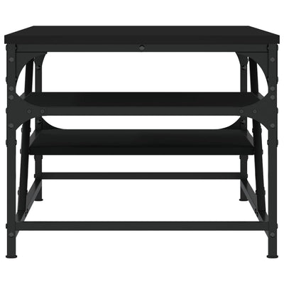 Sohvapöytä musta 100x49x40 cm tekninen puu